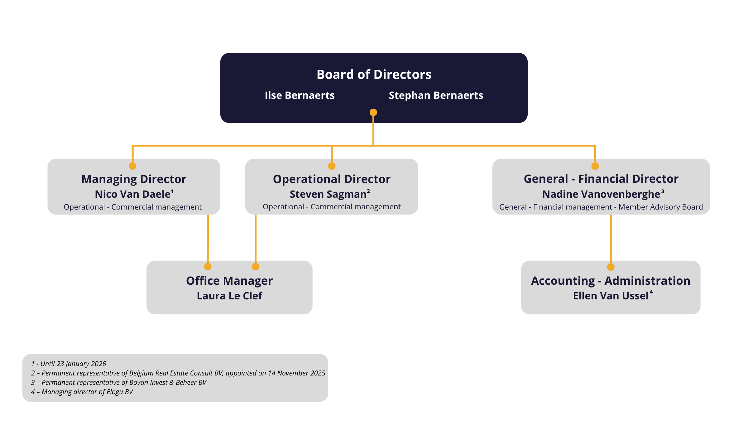 Group Bernaerts Organigram